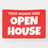 OPEN HOUSE Aangepaste Banner (Horizontaal)