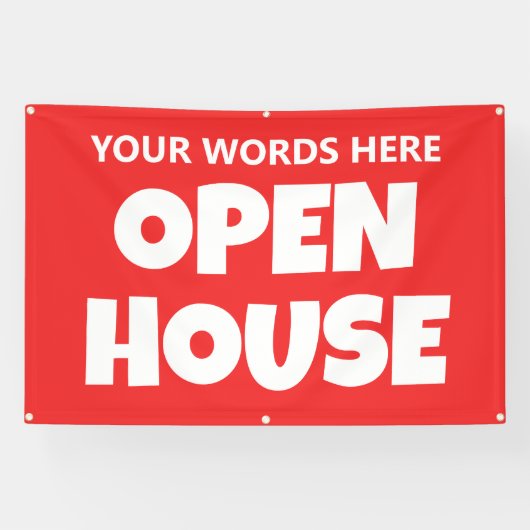 OPEN HOUSE Aangepaste Banner (Horizontaal)