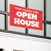OPEN HOUSE Aangepaste Banner (Buitenkant Gebouw)