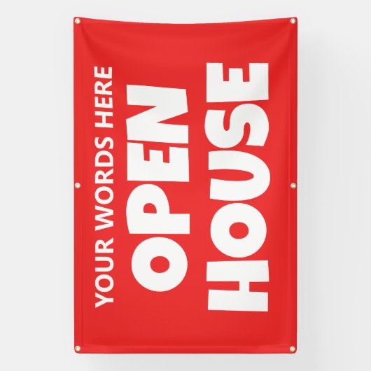 OPEN HOUSE Aangepaste Banner (Verticaal)