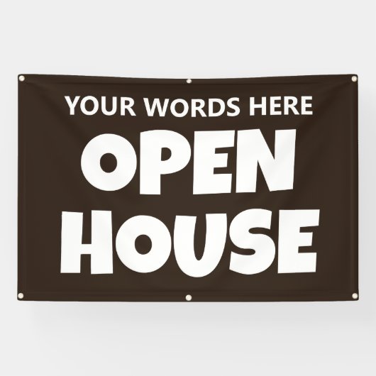 OPEN HOUSE Aangepaste Banner (Horizontaal)