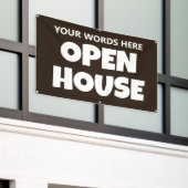 OPEN HOUSE Aangepaste Banner (Buitenkant Gebouw)