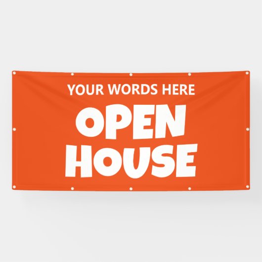OPEN HOUSE Aangepaste Banner (Horizontaal)