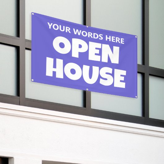 OPEN HOUSE Aangepaste Banner (Buitenkant Gebouw)
