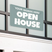 OPEN HOUSE Aangepaste Banner (Buitenkant Gebouw)