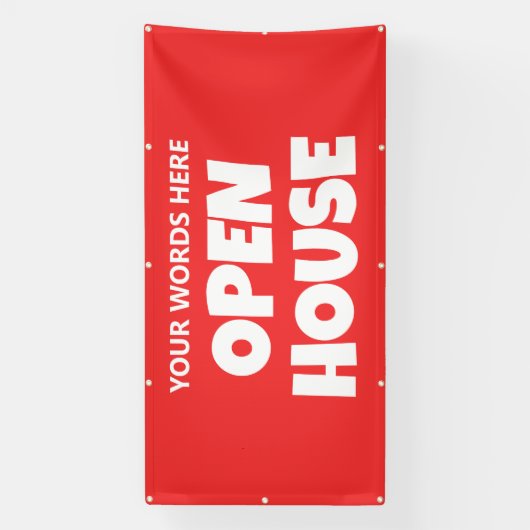 OPEN HOUSE Aangepaste Banner (Verticaal)