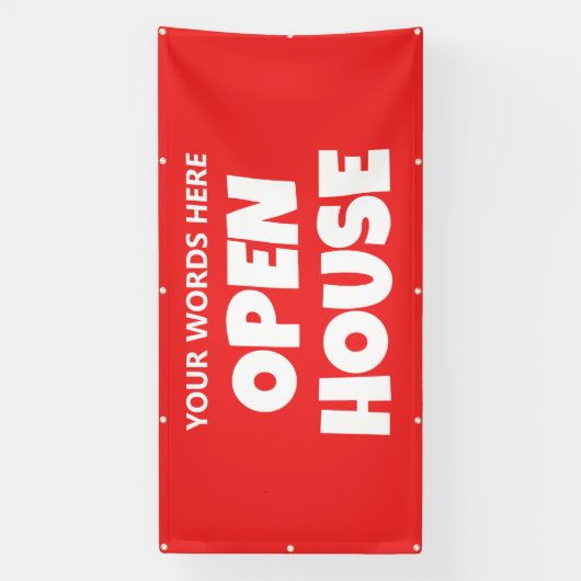 OPEN HOUSE Aangepaste Banner (Verticaal)