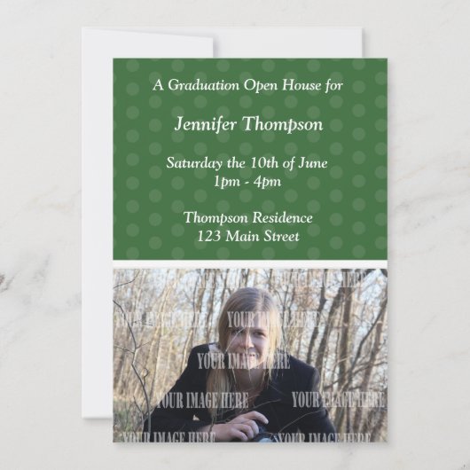 Open House Afstuderen Uitnodigen Kaart (Achterkant)