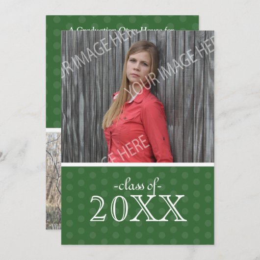 Open House Afstuderen Uitnodigen Kaart (Voorkant / Achterkant)