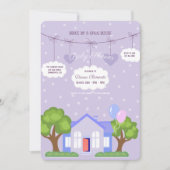 Open House Baby shower Kaart (Voorkant)