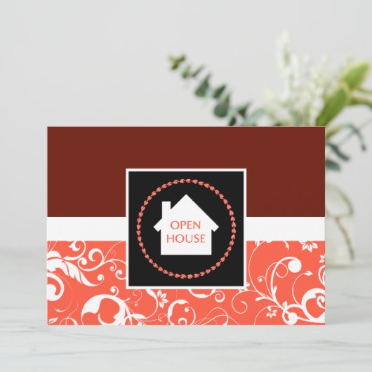 open - house bekendmaking : professionele demaag kaart (Staand voorkant)