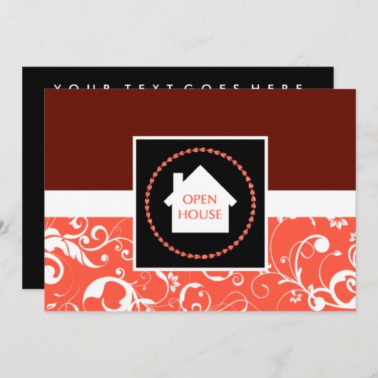 open - house bekendmaking : professionele demaag kaart (Voorkant / Achterkant)