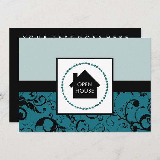 open - house bekendmaking : professionele demaag kaart (Voorkant / Achterkant)