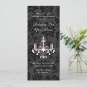 Open House Black Victoriaans Damask Kaart (Staand voorkant)