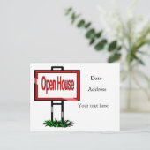 Open House Briefkaart (Staand voorkant)