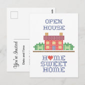 Open House-Briefkaart aanpassen Briefkaart (Voorkant / Achterkant)