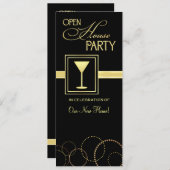 Open House - Cocktail Party-uitnodigingen Kaart (Voorkant / Achterkant)