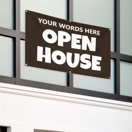 OPEN HOUSE Custom Banner (Buitenkant Gebouw)