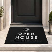 Open House Deurmat | Aangepaste Makelaar Logo Inga
