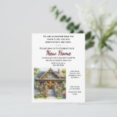Open House Feestelijke Nieuw Huis Partij Evenement Kaart (Staand voorkant)