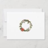 Open House Floral-kerstfeestdag Kaart (Achterkant)