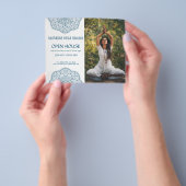 Open House for Yoga Meditation Promotional Photo Flyer (Hand)
