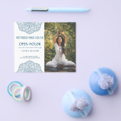 Open House for Yoga Meditation Promotional Photo Flyer (Enkel)