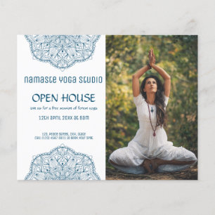 Open House for Yoga Meditation Promotional Photo Flyer