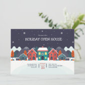 Open House Holiday Uitnodiging (Staand voorkant)