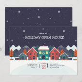 Open House Holiday Uitnodiging (Voorkant / Achterkant)