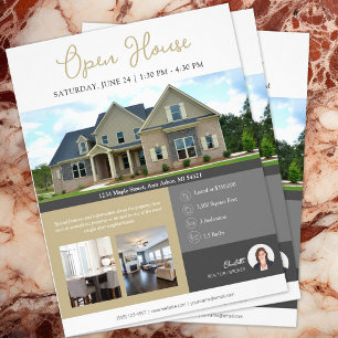 Open House Information Real Estate Flyer