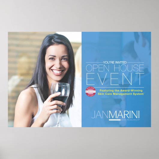 Open House Invitation 45x30" Poster (Voorkant)