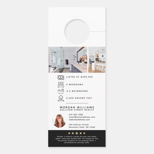 Open House Invitation Real Estate Farming Deurhanger (Achterkant)