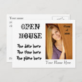 Open House Invitation - u ontwerpt het - Gepersona Uitnodiging Briefkaart (Voorkant / Achterkant)