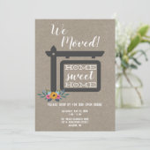 Open House Invitation, We Moved Uitnodiging (Staand voorkant)