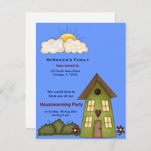 Open House Kaart (Voorkant / Achterkant)