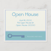 Open House Key Graphic Uitnodiging Briefkaart (Voorkant)