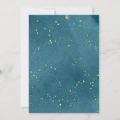 Open House Navy Blauw Strooi Goud Kaart (Achterkant)