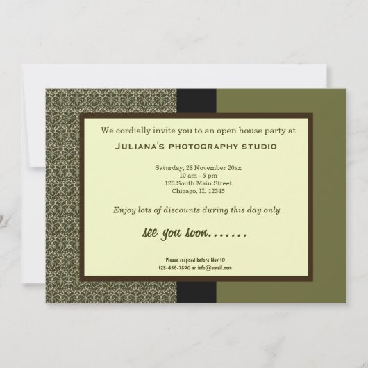 Open House New Business Kaart (Voorkant)