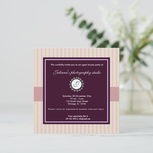 Open House New Business Kaart (Staand voorkant)