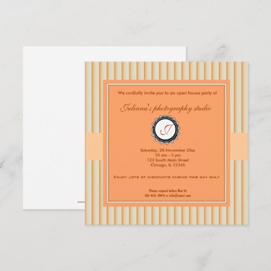 Open House New Business Kaart (Voorkant / Achterkant)