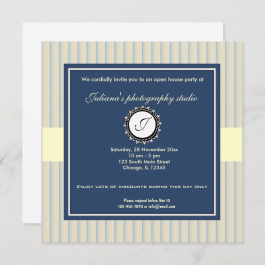 Open House New Business Kaart (Voorkant / Achterkant)