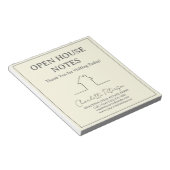 Open House Notepad for Realtors Notitieblok (Schuin)