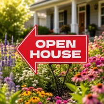 Open House-onroerendgoed pijlbord