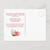 Open House Party voor de kerstboom in het bijtende Briefkaart (Achterkant)