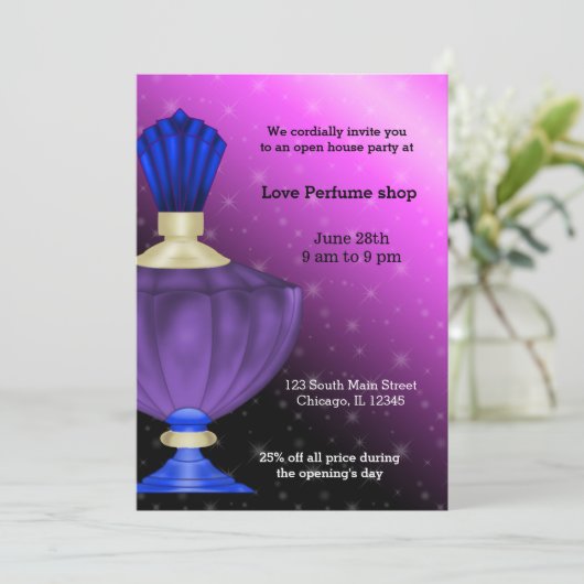 Open House Perfume store Kaart (Staand voorkant)