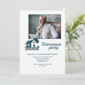 Open House Photo Retirement Party Kaart (Staand voorkant)