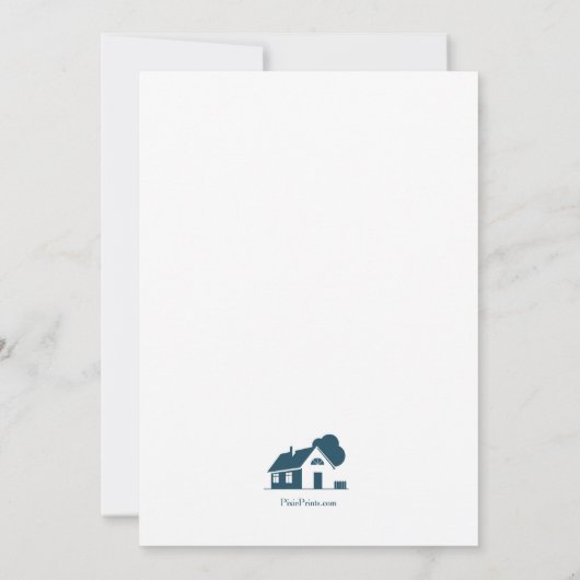 Open House Photo Retirement Party Kaart (Achterkant)