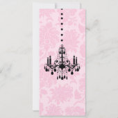 Open House Pink Victoriaans Damask Kaart (Achterkant)