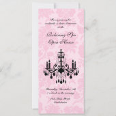 Open House Pink Victoriaans Damask Kaart (Voorkant)